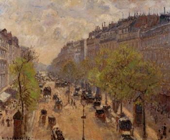 卡米耶 畢沙羅 Boulevard Montmartre, Spring 卡米耶 畢沙羅 Boulevard Montmartre, Spring